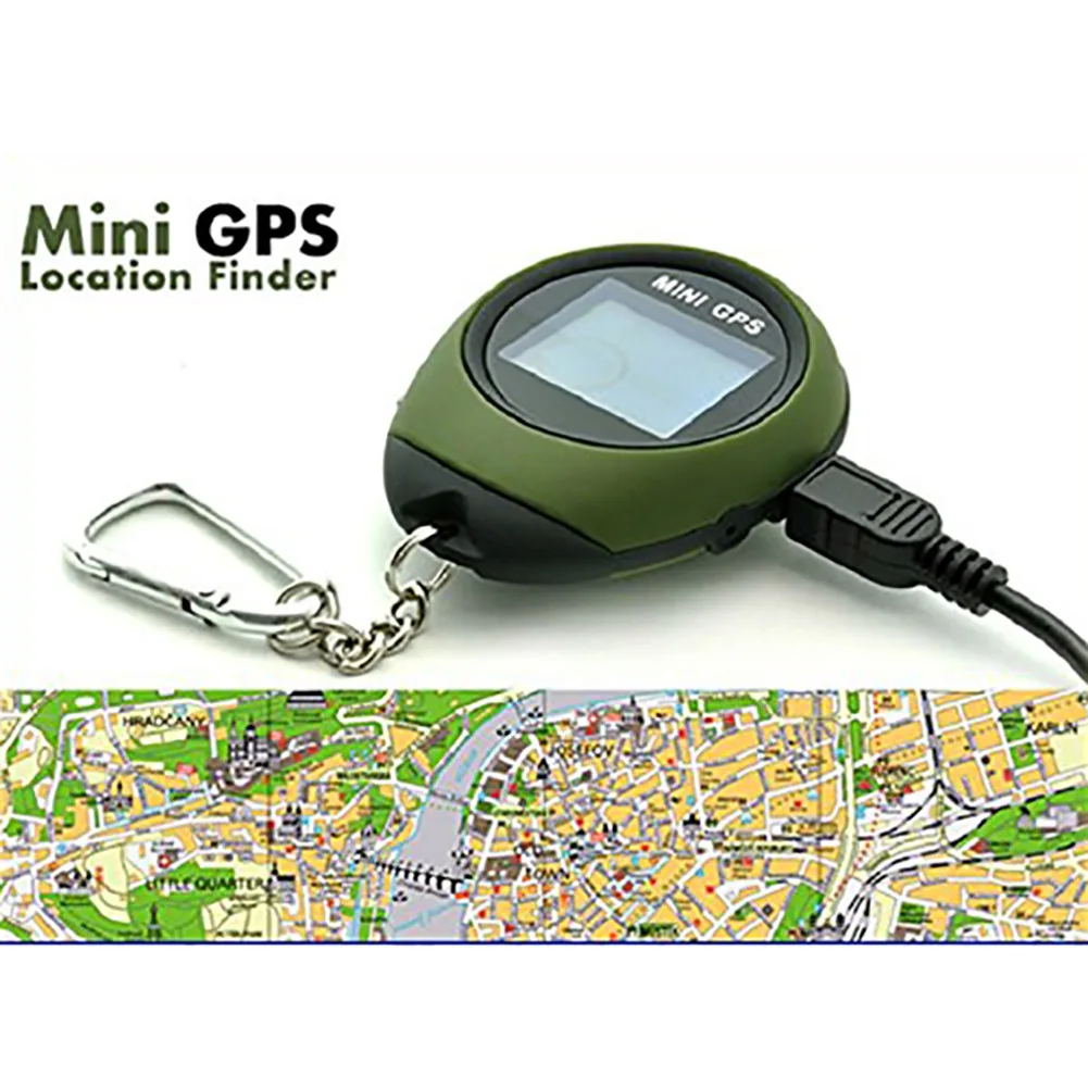 Портативный мини ручной gps навигатор приемник локатора с электронным компасом USB