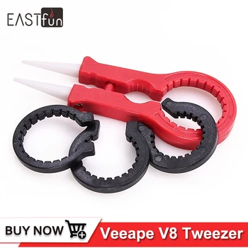 

Veeape Multifunction Vaper Twizer Wrapping Coiler Adjustment Wire Spanner Tool Insulated V8 Ceramic Tweezer for DIY RDA RTA