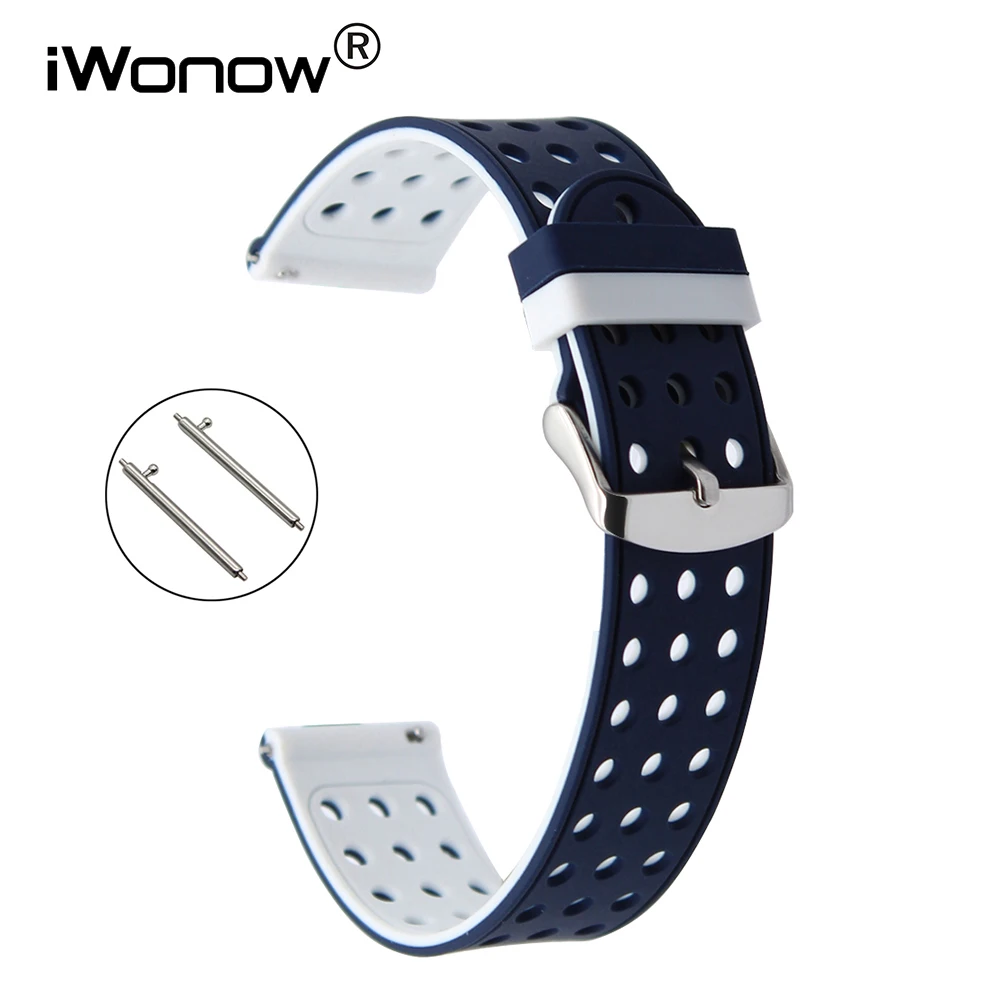 

Quick Release Silicone Rubber Watchband for Omega Tissot Longines Mido Watch Band Strap 17mm 18mm 19mm 20mm 21mm 22mm 23mm 24mm