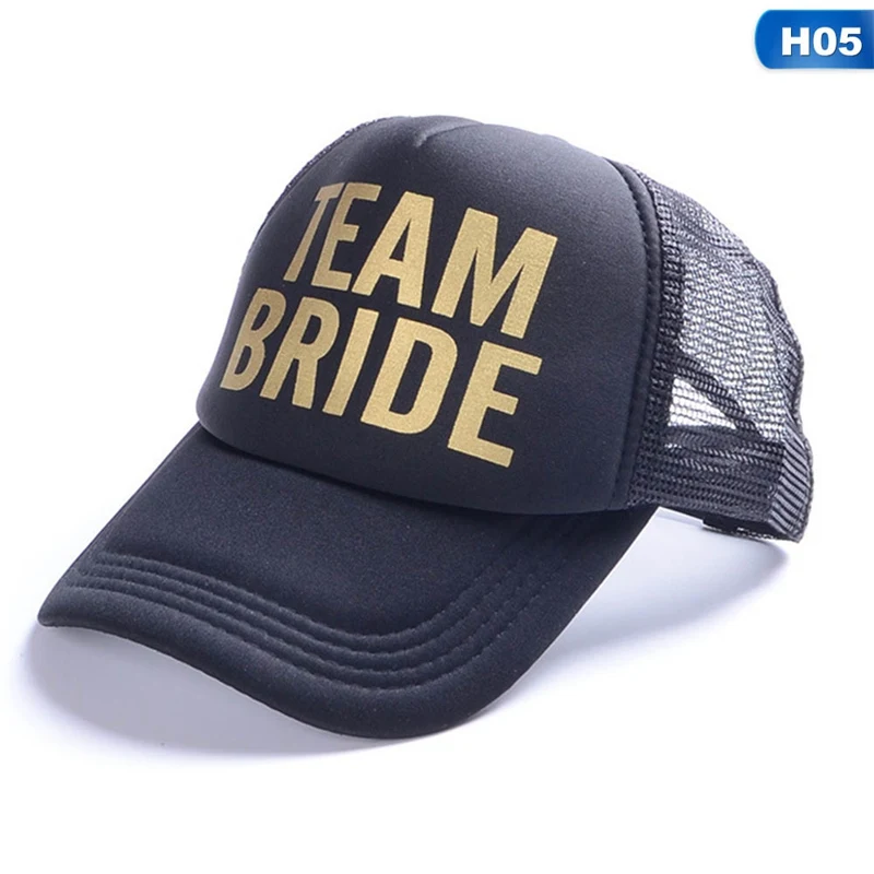 Модная шляпа для стрельбы из племени, бейсболки для невесты с золотыми буквами и стрелками - Цвет: HT1422H05