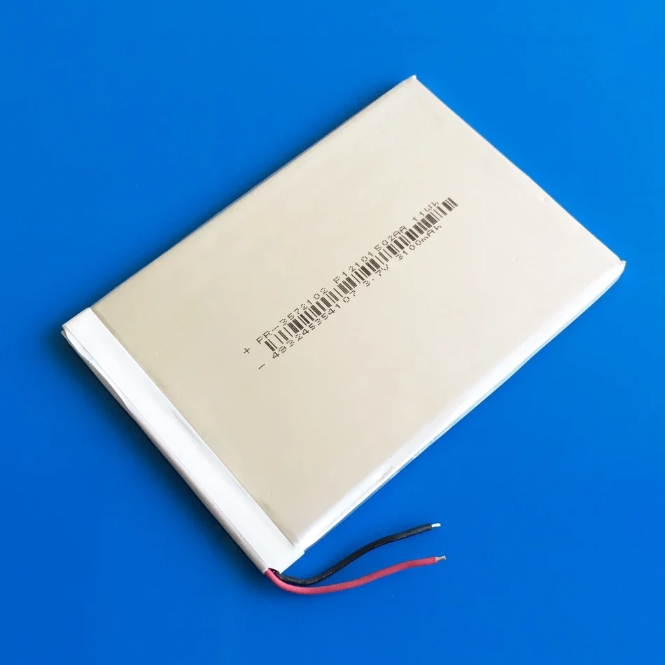 3572102 ультра тонкий 3 7 V 3100mAh литий полимерный перезаряжаемый ионный аккумулятор