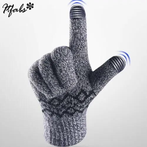 

Knitted Wool Touch Screen Men Gloves Winter Autumn Warm Outdoor Sports Mittens