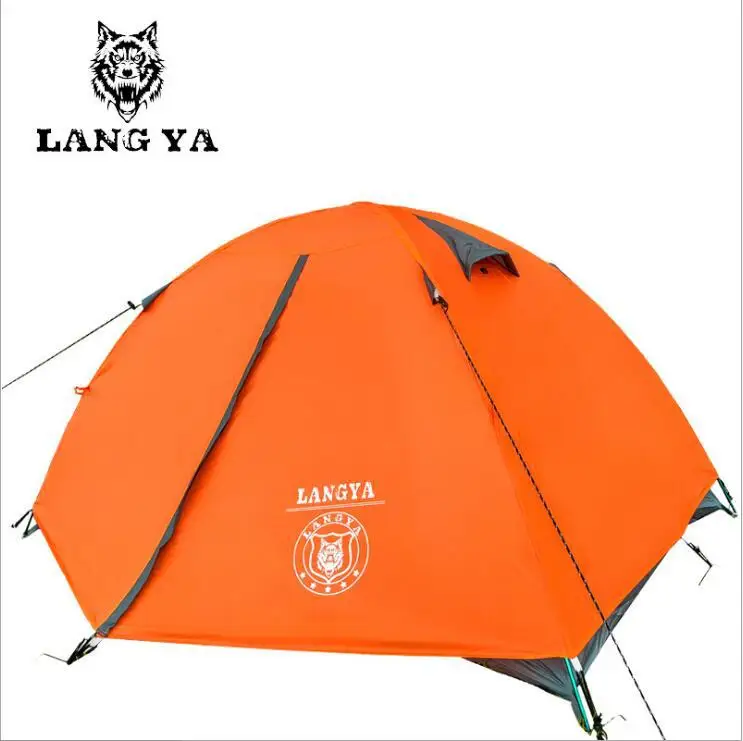 

2 Person Outdoor Camping Tent Windbreak Hiking Travel Tent Portable Thickening Dual Layers Tent Waterproof Ultralight