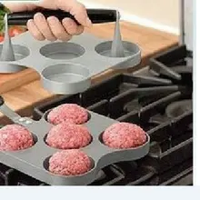 Дом KFC 5 Слот гамбургер нажимает пищевой алюминиевый сплав мясной пирог пресс burger нажмите антипригарным покрытием Burger пресс