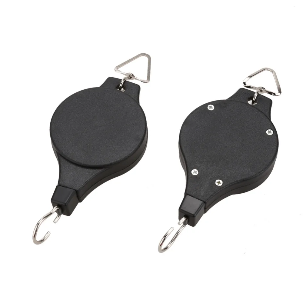1PCS Retractable Pulley Hanging Basket Plastic Pull Down Hanger Flower Plant Baskets Pots Garden Tools support under 15kg | Дом и сад