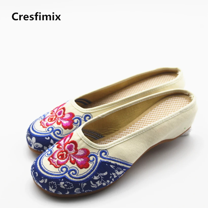 Chanvre Lady Chaussures Mocassins E280 Haute Slip Rétro Femmes Dame b Qualité Casual Sur De Zapatos Plats Mode A Broderie Plates Danse xPwqvY
