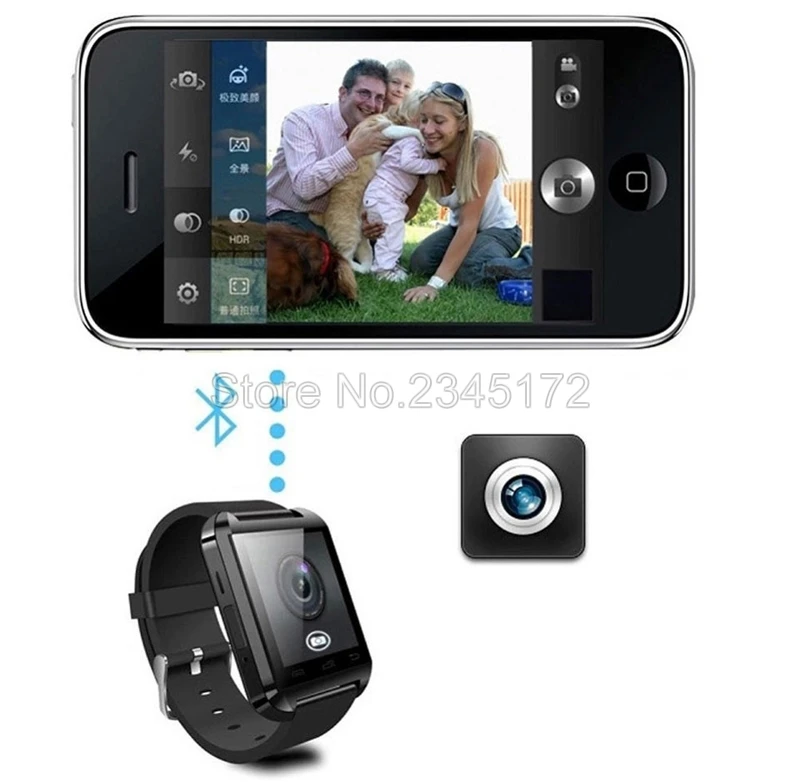 Waterproof font b Smartwatch b font M26 Bluetooth Smart Watch With LED Alitmeter Music Player Pedometer