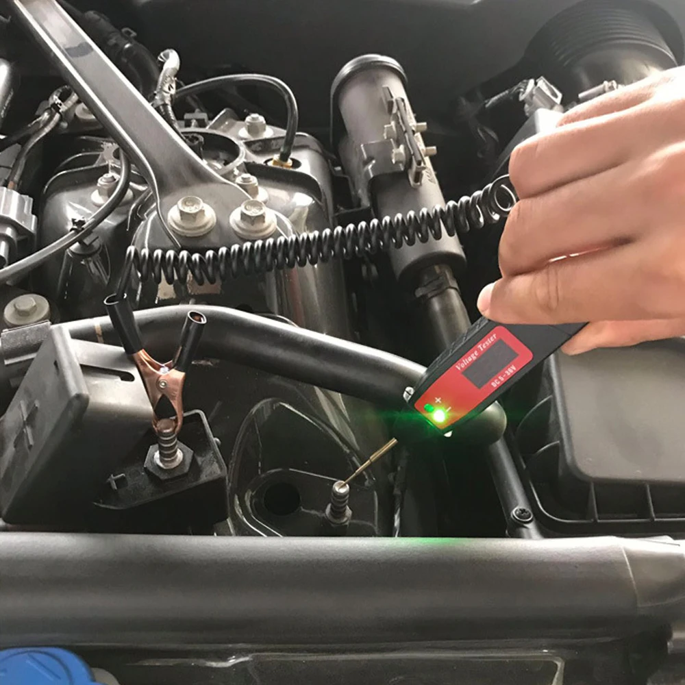 Универсальный Авто Цифровой ЖК-дисплей Электрический 5-36 V Напряжение Тесты Ручка детектор датчик Тесты er светодиодный свет автомобильный