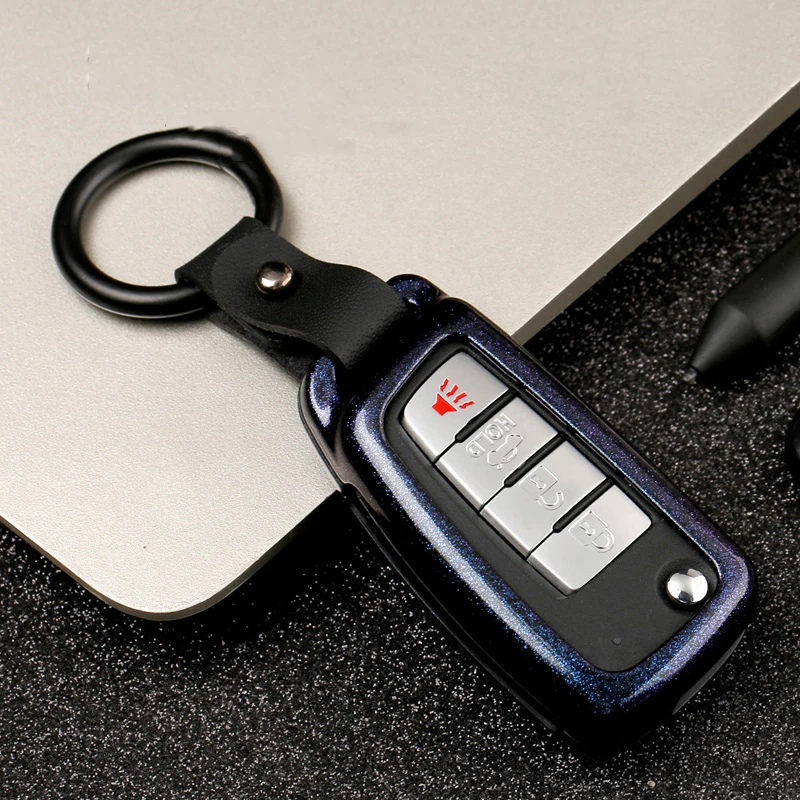

2019 Zinc Alloy Classic Mature Car Key Case Cover For Qashqai Nissan Micra Navara Almera Note Key Protection Shell Keychain