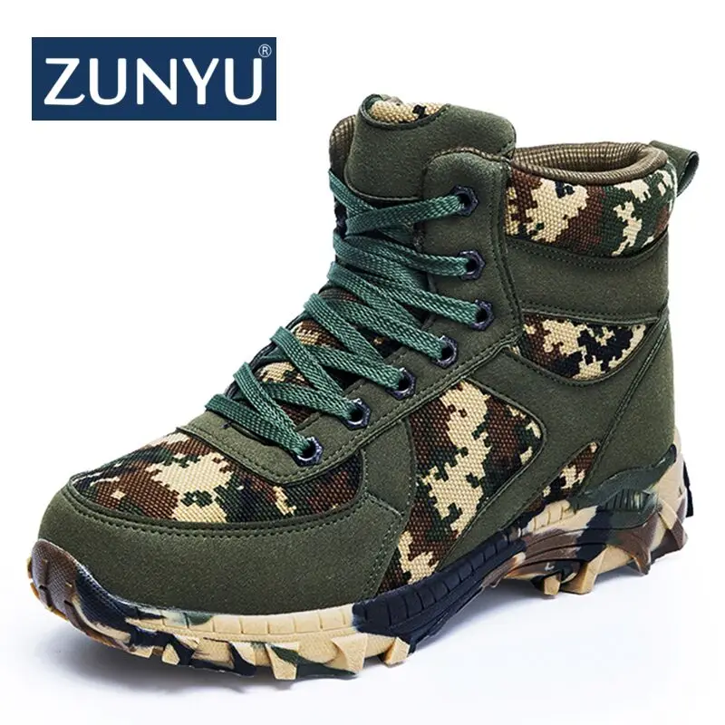 

ZUNYU New Men Boots for Men Winter Snow Boots Thickened pure wool to keep warm Lace Up High Top Fashion Men Shoes Sneakers Boots