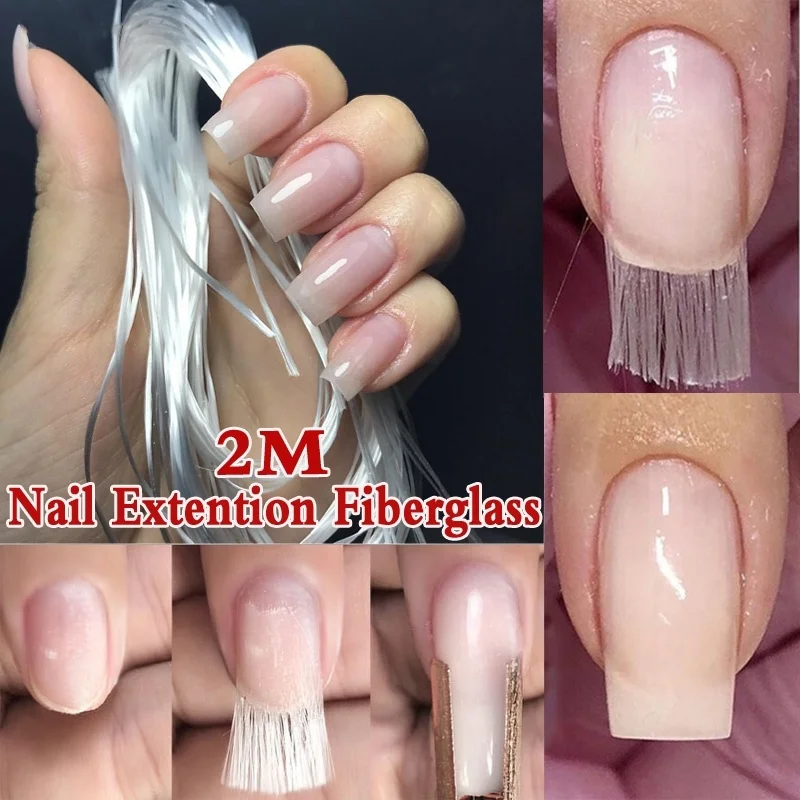 

2M Professional Fiberglass Nail Extension Form for Nail Silk Extension Fibernails Acrylic Tips Manicure Salon Tools Women Beauty