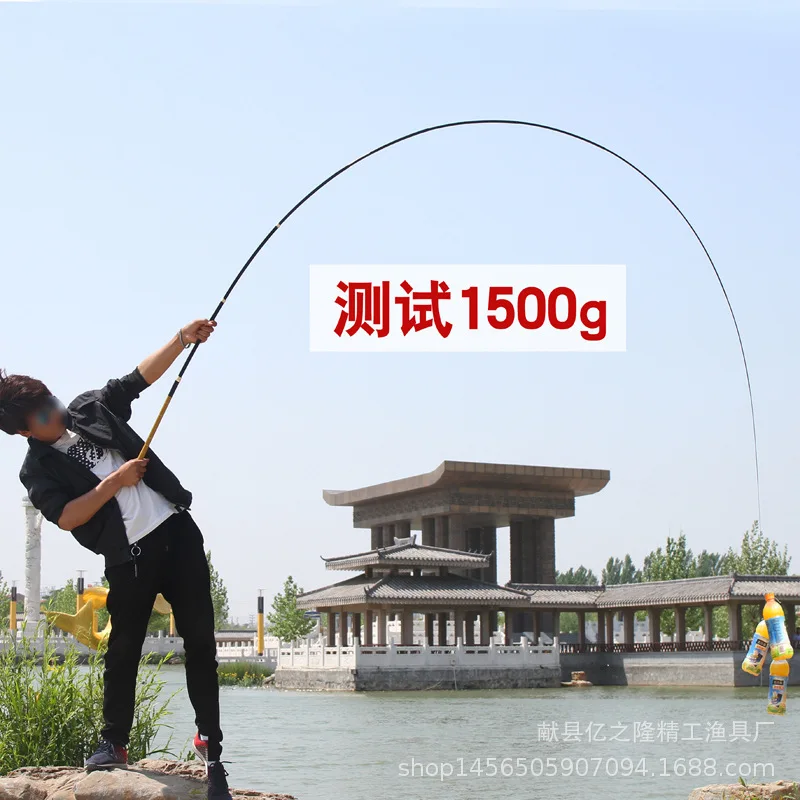 

portable 2.1-7.2M Stream Glass Fiber Telescopic fishing Rod Ultra Light short section fixed ring