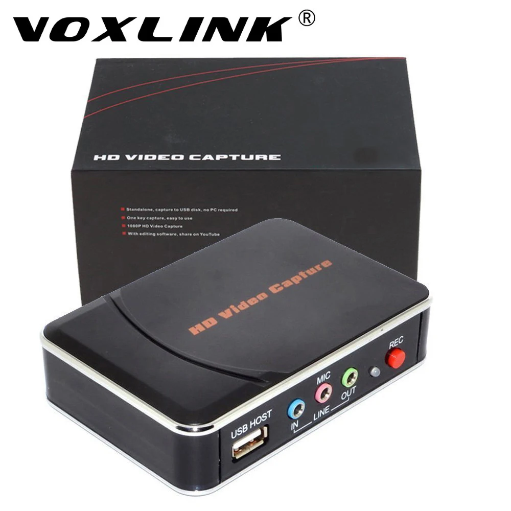 VOXLINK HD Game Capture Card HD Video Capture 1080P HDMI/YPBPR Video