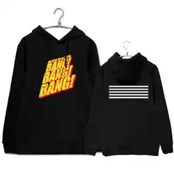 Модные мужские и женские пуловер с капюшоном KPOP BIGBANG концерт же печати BIGBANG Толстовка Большие размеры
