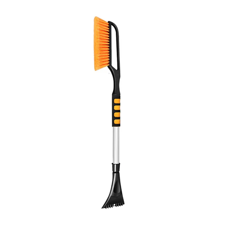 Ice Scraper Multipurpose Long Handle Snow Removal Brush Scraper Ice Shovel For Winter J15 - Цвет: OR