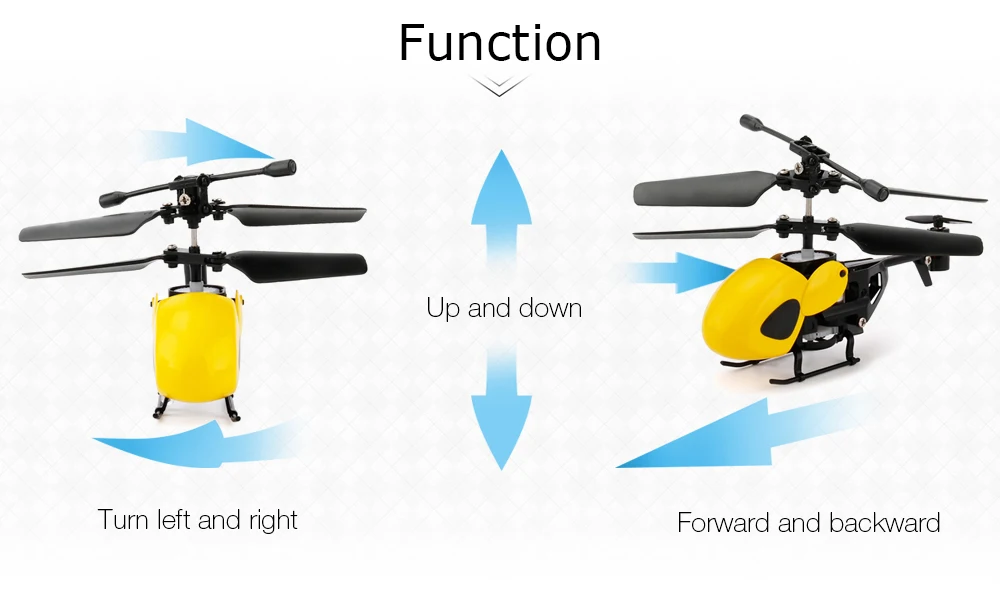 QS5012 RC Helicopter, Function Up and down Turn left and right Forward and back