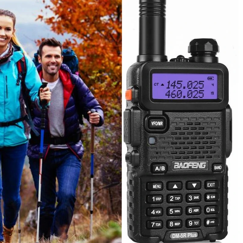 Цифровая рация Bao feng DM 5R plus dual band 1 Вт 5 VHF UHF 136 174/400 480 МГц двухстороннее радио 2000 мАч