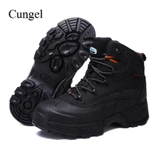 Cungel New Hot Sale Men Steel toe cap Safety shoes High quality Leather Work boots Outdoor Hiking boots Military Combat boots Cungel New Hot Sale Men Steel toe cap Safety shoes High quality Leather Work boots Outdoor Hiking boots Military Combat boots