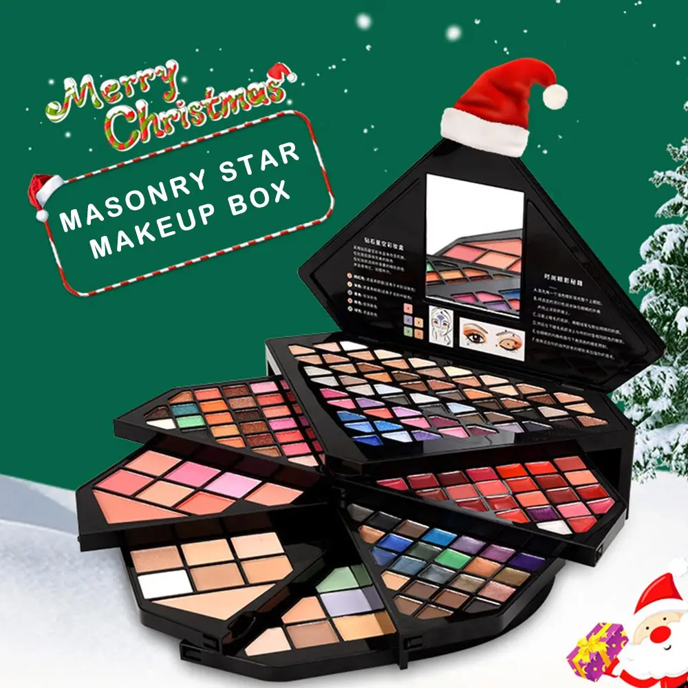 

Professional Makeup Set Box 153 Colors Muitcolor Shimmer Eyeshadow Glitter Lipgloss Press Powder Concealer Makeup Kit Cosmetic