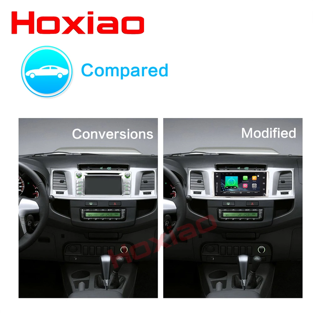 Hoxiao Android 8,1 для Toyota HILUX 2008- gps HD мультимедийный плеер Карта Навигация wifi ROS BT без DVD 7 дюймов oneDIN автомобильное радио