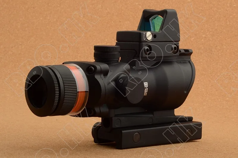 Тактический trijicon Acog Стиль 4x32 красный оптический волоконный прицел и 1 точечный