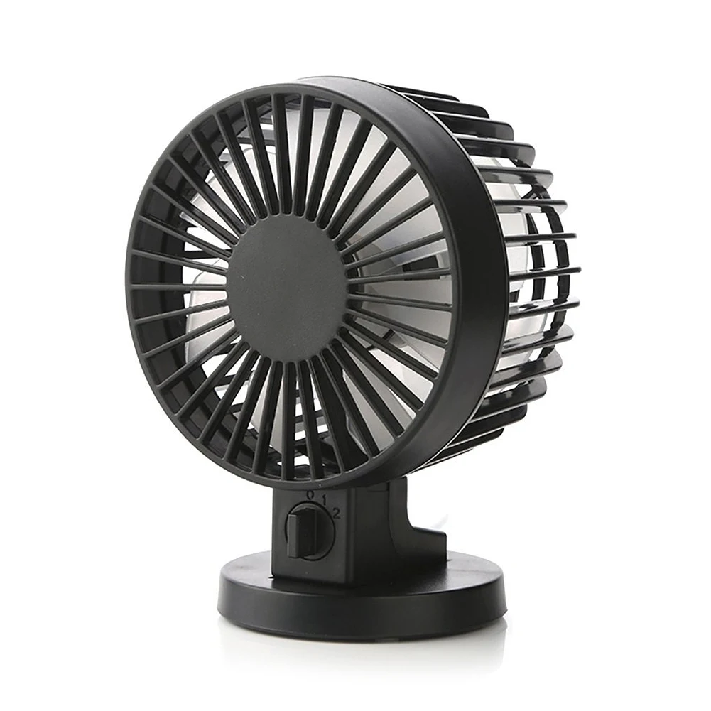 USB Powered 2 Mode Speed Adjustable Mini Desk Fan Cooling Fan Blackin