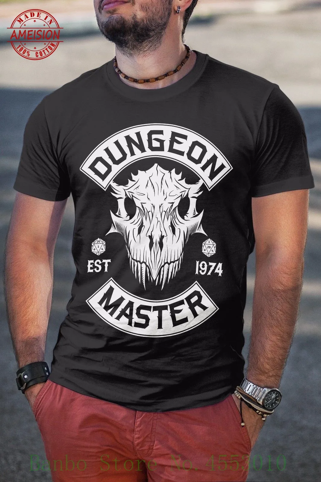 Новая рубашка с изображением подземелья и драконов, Dnd Shirt, Dungeon Master, Dandd Shirt, S-5xl, Мужская футболка, повседневная хлопковая футболка