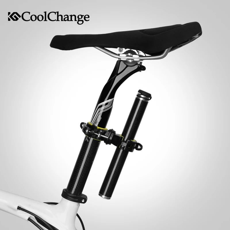 Sale CoolChange Bike Light Double Cycling 360 Rotating  Holder LED Front Flashlight Lamp Pump Handlebar Holder Bicycle Accessories 2