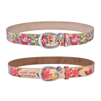 8PCS/LOT SINGYOU Women Vintage Flower Print Luxury Genuine Leather Belt Top Quality Female Strap Ceinture for Women Jeans Pants 8PCS/LOT SINGYOU Women Vintage Flower Print Luxury Genuine Leather Belt Top Quality Female Strap Ceinture for Women Jeans Pants