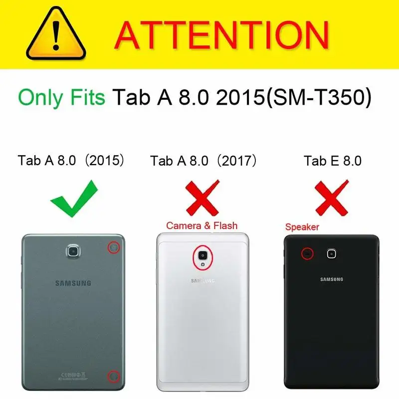 Чехол для Samsung Tab 4 8 T350 чехол из искусственной кожи Galaxy A 0 планшета T351 T355 откидная
