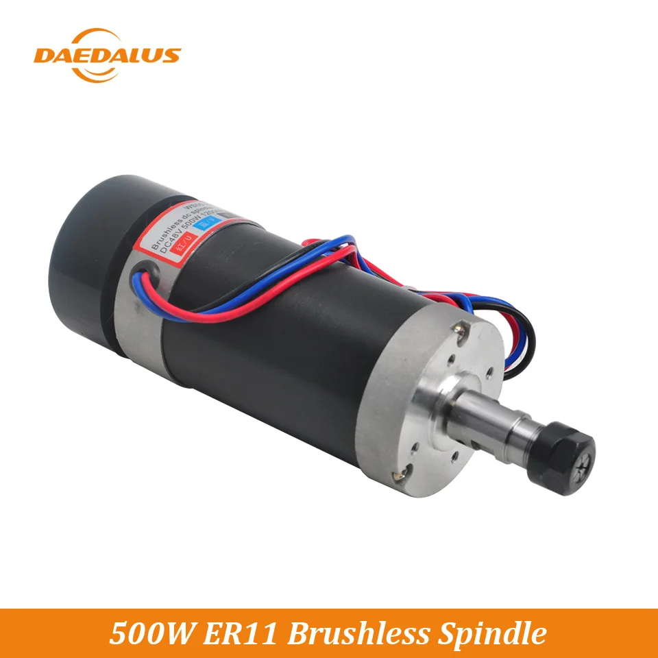 

Daedalus 500W Brushless Spindle Motor Air Cooled Spindle Motor Engraving Machine Tool ER11 Collet Chuck for CNC Lathe