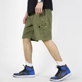 

New SK8ER Summer Thin Skateboard Shorts Men Sports Shorts Street Knee Length Elastic Loose Shorts for Skateboard Longboard
