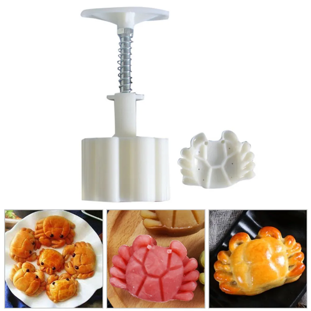 

100% Brand New High Quality Hand Pressed Biscuit Mold Cake Mold Crab Pattern Cake Mould Baking Tool Drop Shipping