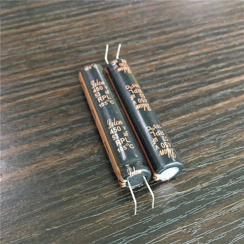 

5pcs 53uF 450V LELON RPL Series 10x50mm 450V53uF Long Life PSU Aluminum Electrolytic Capacitor