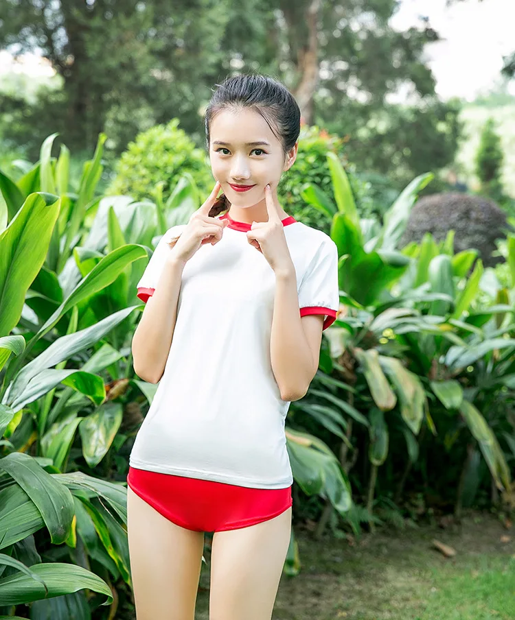 

Kasugano Sora Sexy Cosplay Costume Japanese Girls Sportwear School Uniform Harajuku Girls Suits T shirt And Shorts