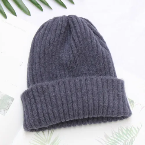 Зимняя теплая вязаная шляпа, Повседневная шапка бини для мужчин и женщин, Модная вязаная шапка в стиле хип-хоп