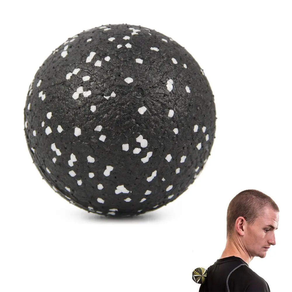8 см высокой плотности EPP Массажный мяч легкий черный Фитнес тренировочный мяч для Лакросса тело йога спорт упражнения
