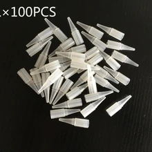 100 шт 5R татуировки Одноразовые перманентные Макияж Советы/Насадки пластиковые советы для постоянного макияжа