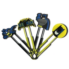 4 шт./компл. Мультфильм фигурки Бэтмена закрепить зажим для бумаги школьные принадлежности DIY украшения для детей Подарки