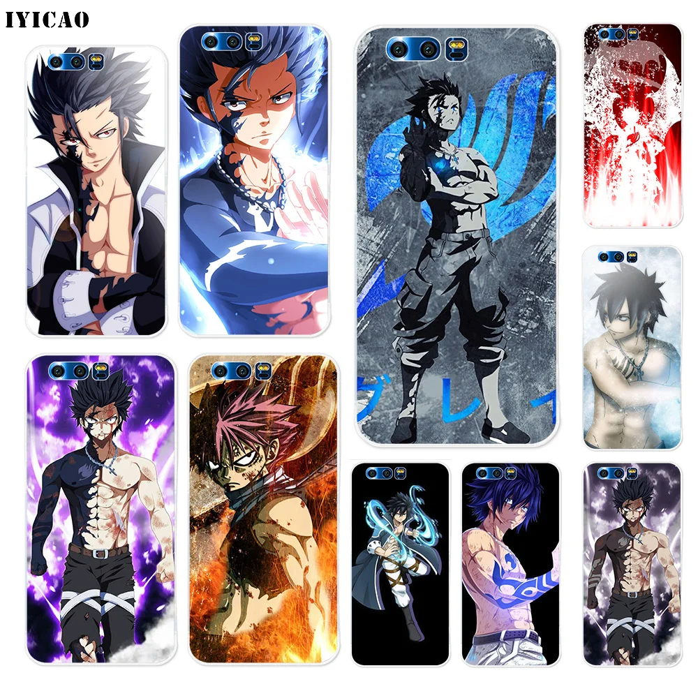 IYICAO Gray Fullbuster Fairy Tail Soft Silicone Case for Huawei Y9 Y7 Y6 Prime 2018 Honor 8C 8X 8 9 10 Lite 7X 7C 6A 7A Pro | Мобильные