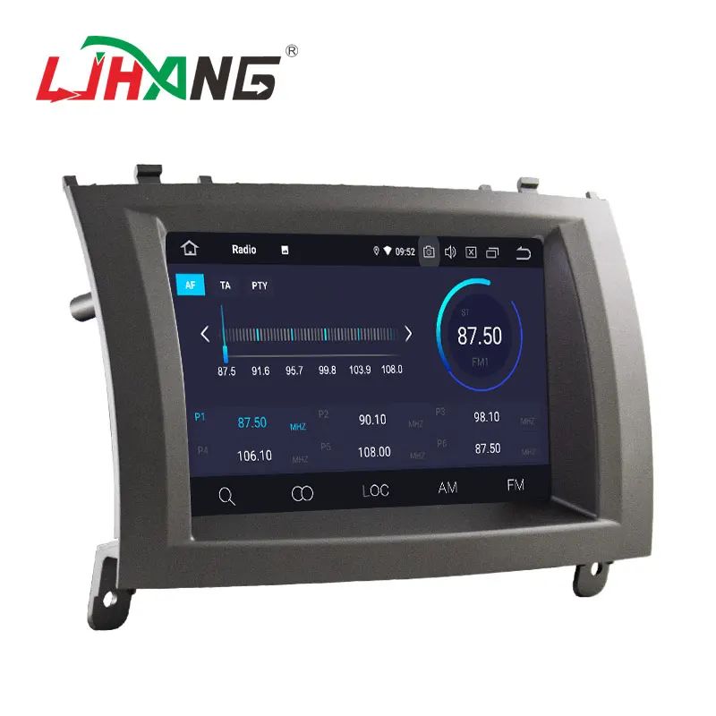 Best LJHANG IPS Android 9.0 Car DVD Player For Peugeot 407 2004-2010 GPS Navi Multimedia Autoaudio Stereo Car Radio Bluetooth WIFI BT 2