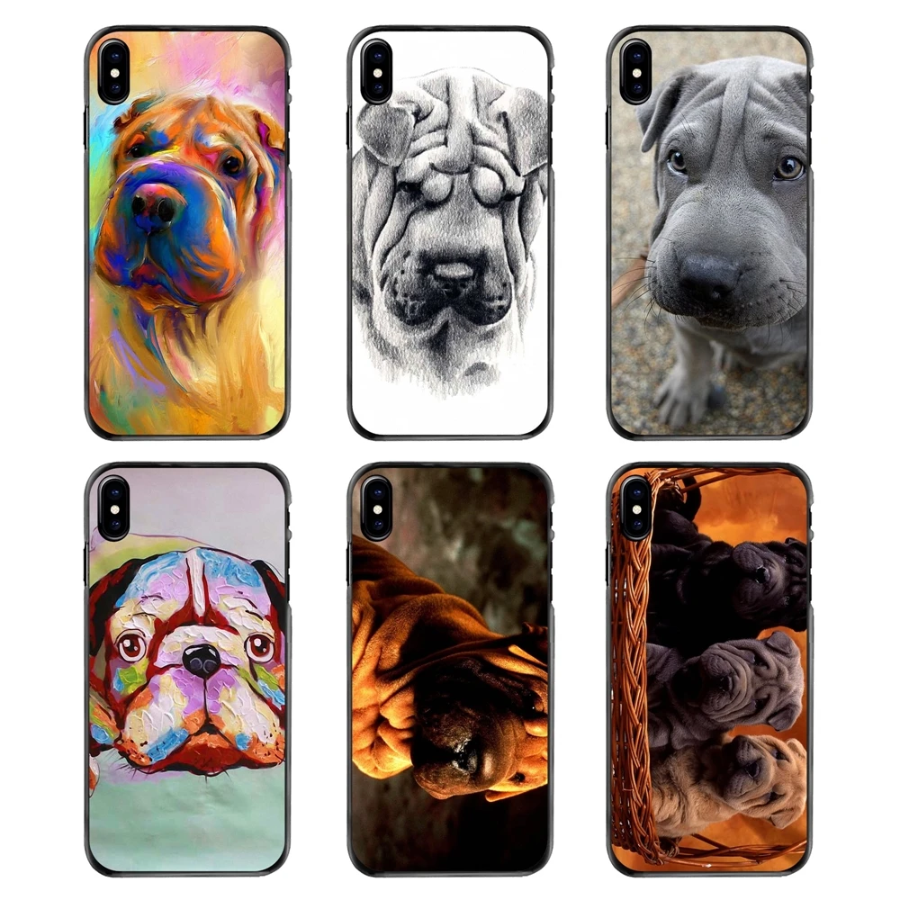 For LG G6 L90 V20 Nexus 5X 6P K10 Moto E E2 E3 G G2 G3 G4 G5 PLUS X2 Play Covers Canvas Art Shar Pei Best Guard Dogs Oil Print |