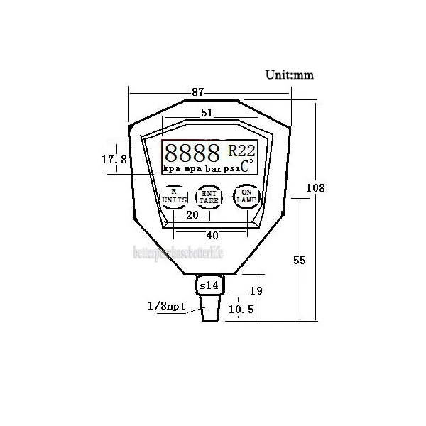 R22 R410 R407C R404A R134A Кондиционер Холодильное вакуумное медицинское оборудование на батарейках цифровой манометр