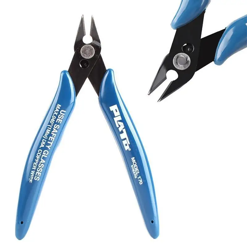 Electrical Wire Cable Cutters Anti-slip Side Cutters Snips Flush Nipper Mini Diagonal Pliers Hand Tools