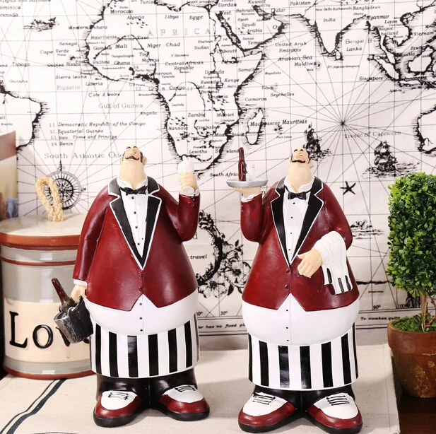 Home Bar Furniture Junbo Cabinet Duck Chef Ornament Decoration