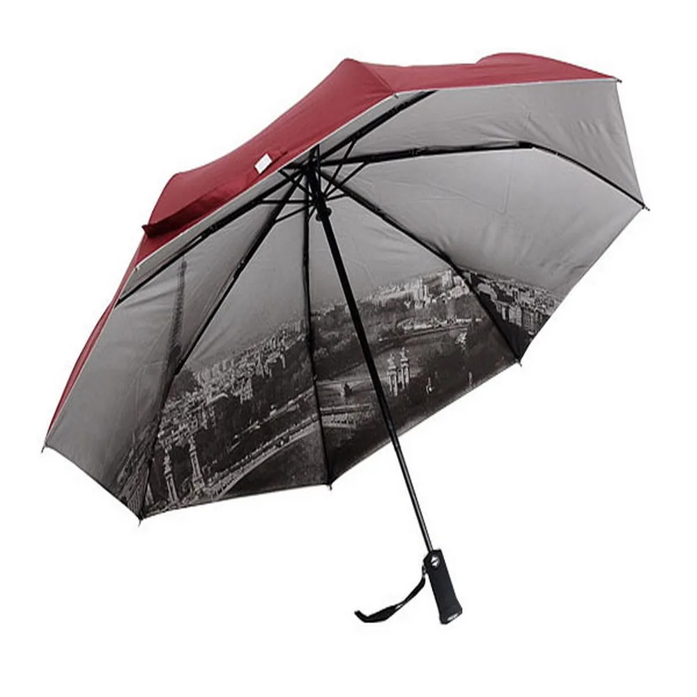 Originality Fully Automatic Three Fold Umbrella LED To Turn To