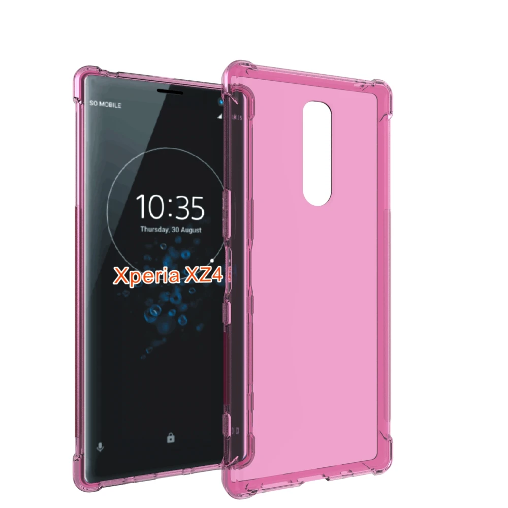 pink Бренд gligle противоударный мягкий силиконовый чехол из ТПУ для sony Xperia XZ4 защитный чехол - Цвет: pink