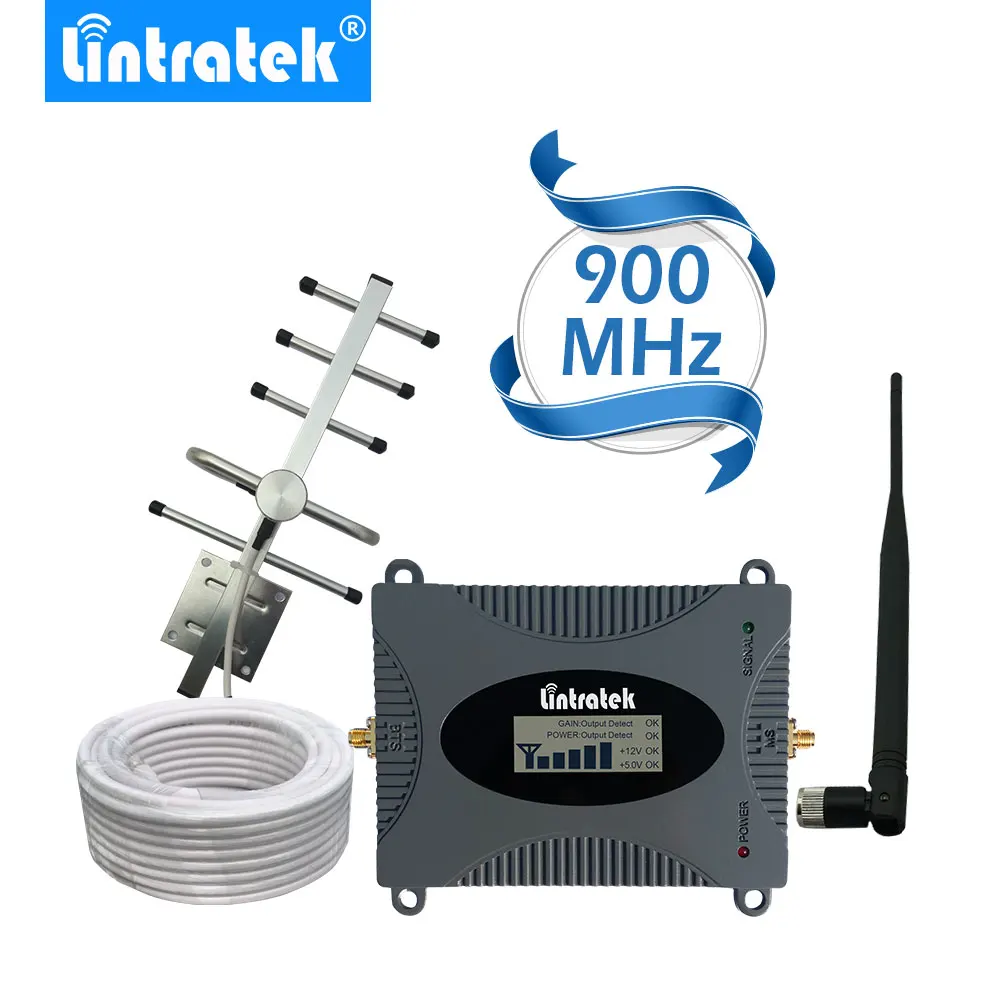 Lintratek Powerful GSM Repeater 900MHz LCD Display GSM Cellular Signal Booster UMTS 900MHz Mini Phone Amplifier UPGRADE #2017