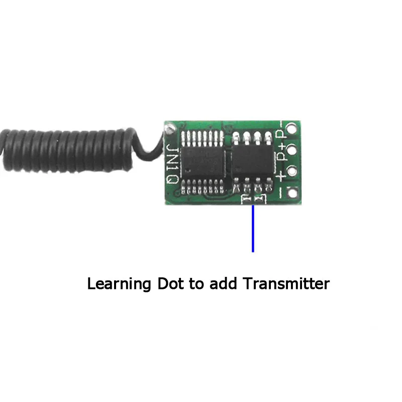Беспроводной Микро-пульт дистанционного управления мини-приемник 3,5 в 3,7 в 4,5 в 5 в 6 в 7,4 В 8,4 в 9 в 12 В Маленький приемник передатчик 433,92 МГц