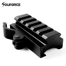 QD быстроразъемное крепление адаптер 5 слотов подходит 20 мм Пикатинни Вивер рельс база охотничий Пистолет Аксессуары